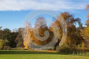 Autumn in Frederiksbork park, Hilleroed, Denmark