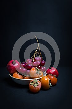 Autumn  fresh fruits still life