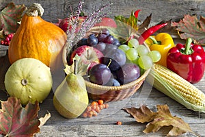 Autunno un verdure astratto natura morta 