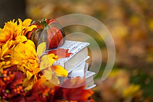 Autumn garden decor