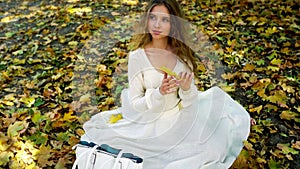 Autumn girl in fashion and lifestyle lyrics style