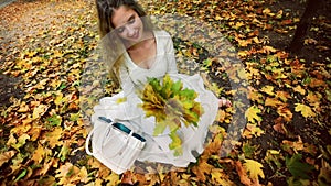 Autumn girl in fashion and lifestyle lyrics style