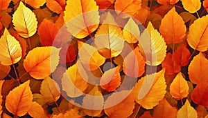 Autumn golden leafs background
