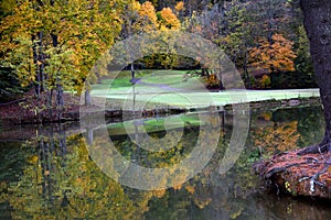 Autumn and Golf Course at Steele Creek Park photo