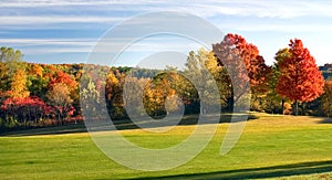 Autumn Golf Fairway photo