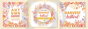 Autumn harvest festival postes photo