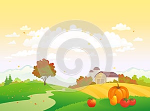 Autunno raccolto ringraziamento 