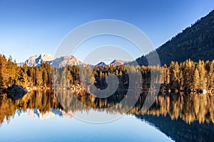 Autumn at Hintersee in the Berchtesgadener Land National Park photo