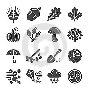 Autumn icon set