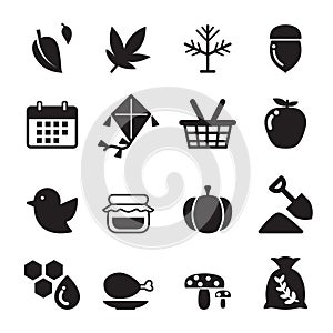 Autumn icon set