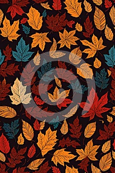 Autumn-inspired Background, Seasonal Nature Vector, Seamless Seasonal Graphics