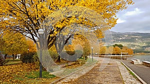 Autumn in Ioannina city Epirus Greece