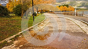 Autumn in Ioannina city Epirus Greece