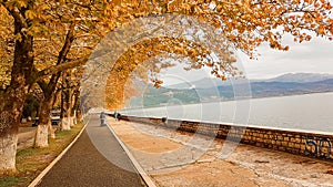 Autumn in Ioannina city Epirus Greece