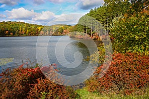 Autumn in Kanawauke Lake, Harrisman State Park, New York