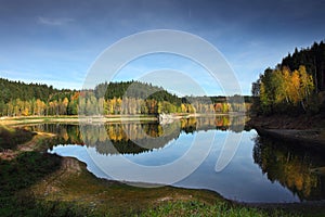 Autumn on lake