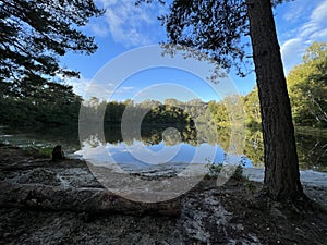 Autumn lake around Vilsteren