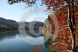 Autumn lake in Bavaria
