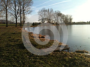 Autumn by the lake