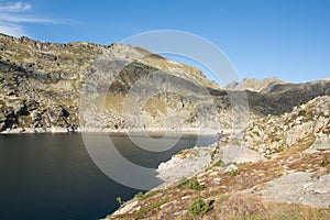 Autumn in Lake Juclar,Canillo, Andorra photo