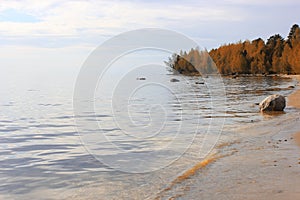 Autumn on Lake Onega, Russia photo