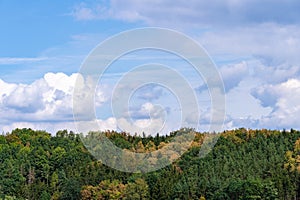 An autumn landscape.