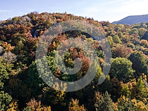 Autumn Landscape of Balkan Mountains near town of Vratsa, Bulgaria