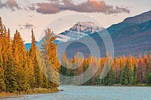 Autumn landscape in the Canadian Rockies