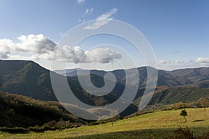 Autumn landscape in the Caurel mountains photo