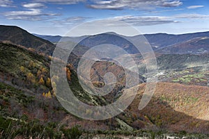 Autumn landscape in the Caurel mountains photo