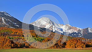 Colorado rocky mountains along scenic byway 12