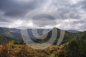 Autumn landscape in the Courel mountains photo