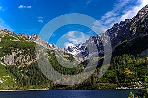 Autumn landscape in the High Tatras in Slovakia