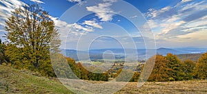 Autumn landscape from the hill