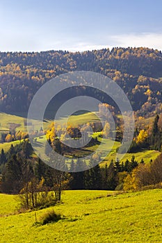 Jesenná krajina v Malej Fatre, Slovensko