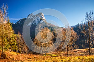 Jesenná krajina v Národnom parku Malá Fatra, Slovensko