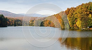 Jezero Duchonka na podzim