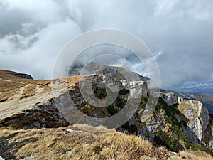 Autumn landscape in the mountains