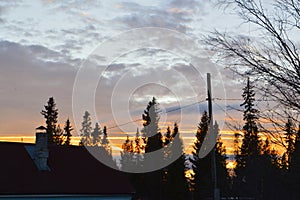 Autumn landscape near the summer houses in October 2023