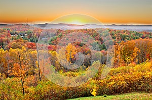 Autumn Landscape in North Carolina