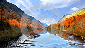 Parc de la Jacques-cartier national park in Quebec photo