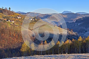 Autumn landscape in the Romanian Carpathians