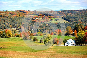 Autumn landscape in Rural Vermont