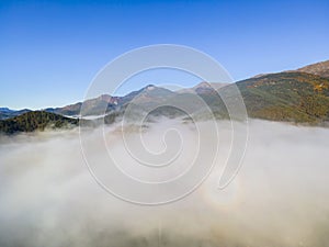 Autumn landscape in Sant Joan Les Abadesses, Girona, Spain