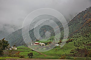 Autumn landscape of Talysh mountains, Azerbaijan