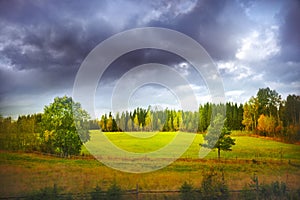 Autumn landscape photo