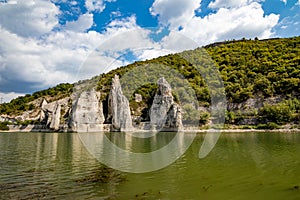 Autumn landscape, wonderful cliffs, Bulgaria