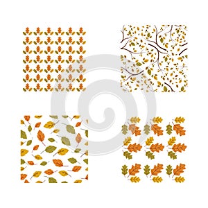 Autumn leaf seamless background