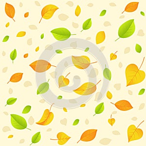 Autumn leaf. Seamless pattern.