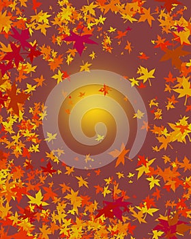 Autumn leaves background